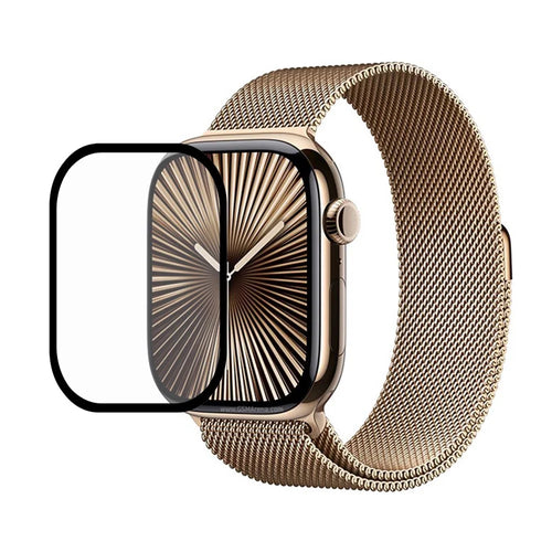 For Apple Watch Series 11 42mm / 10 42mm Screen Protector Black Edge TPU+PET Ultra Clear Hydrogel Watch Film - 1