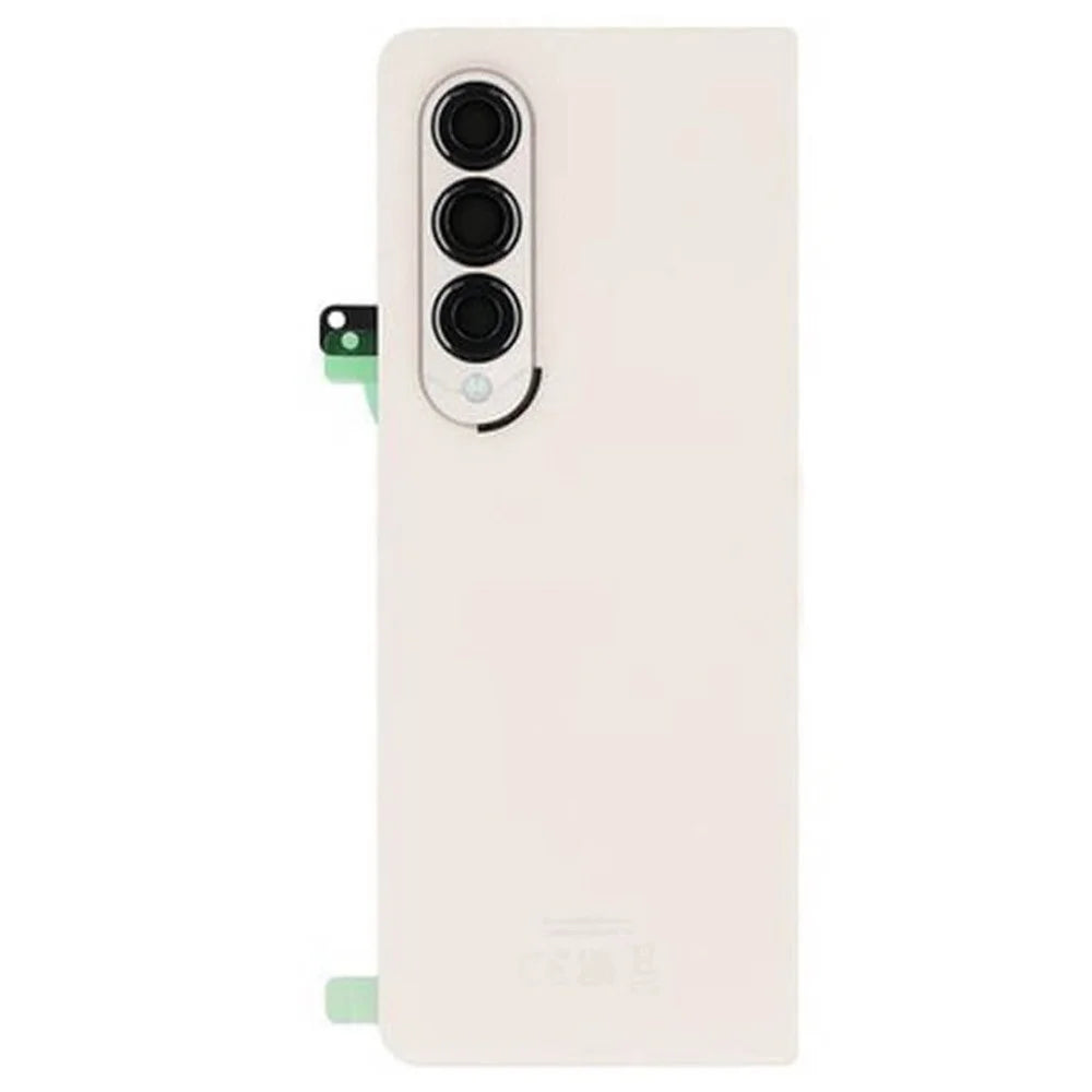 For Samsung Galaxy Z Fold4 5G F936 Battery Housing with Adhesive Sticker + Camera Lens Cover (Without Logo) - Beige - 2