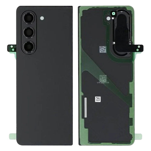 For Samsung Galaxy Z Fold5 5G F946 Battery Housing with Adhesive Sticker + Camera Lens Cover (Without Logo) - Phantom Black - 1