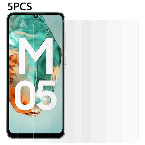 5Pcs For Samsung Galaxy M05 4G Screen Protector 0.3mm 2.5D Tempered Glass Clear Film - 1