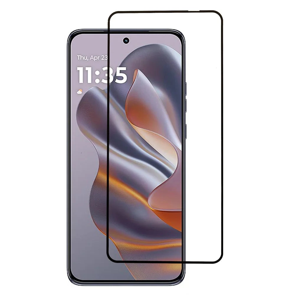 For Motorola Edge 60 Neo 5G / 50 Neo 5G Screen Protector Silk Printing Full Glue Tempered Glass Screen Film - 1