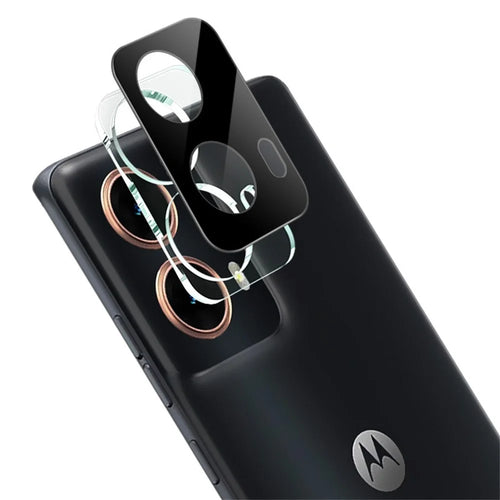 IMAK For Motorola Moto G85 5G / S50 Neo 5G Tempered Glass Lens Film+Acrylic Cap (Black Version) - 1