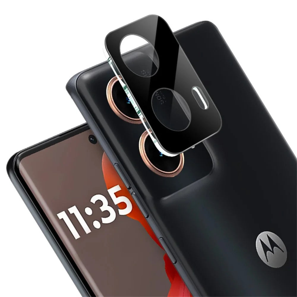 IMAK For Motorola Moto G85 5G / S50 Neo 5G Tempered Glass Lens Film+Acrylic Cap (Black Version) - 3