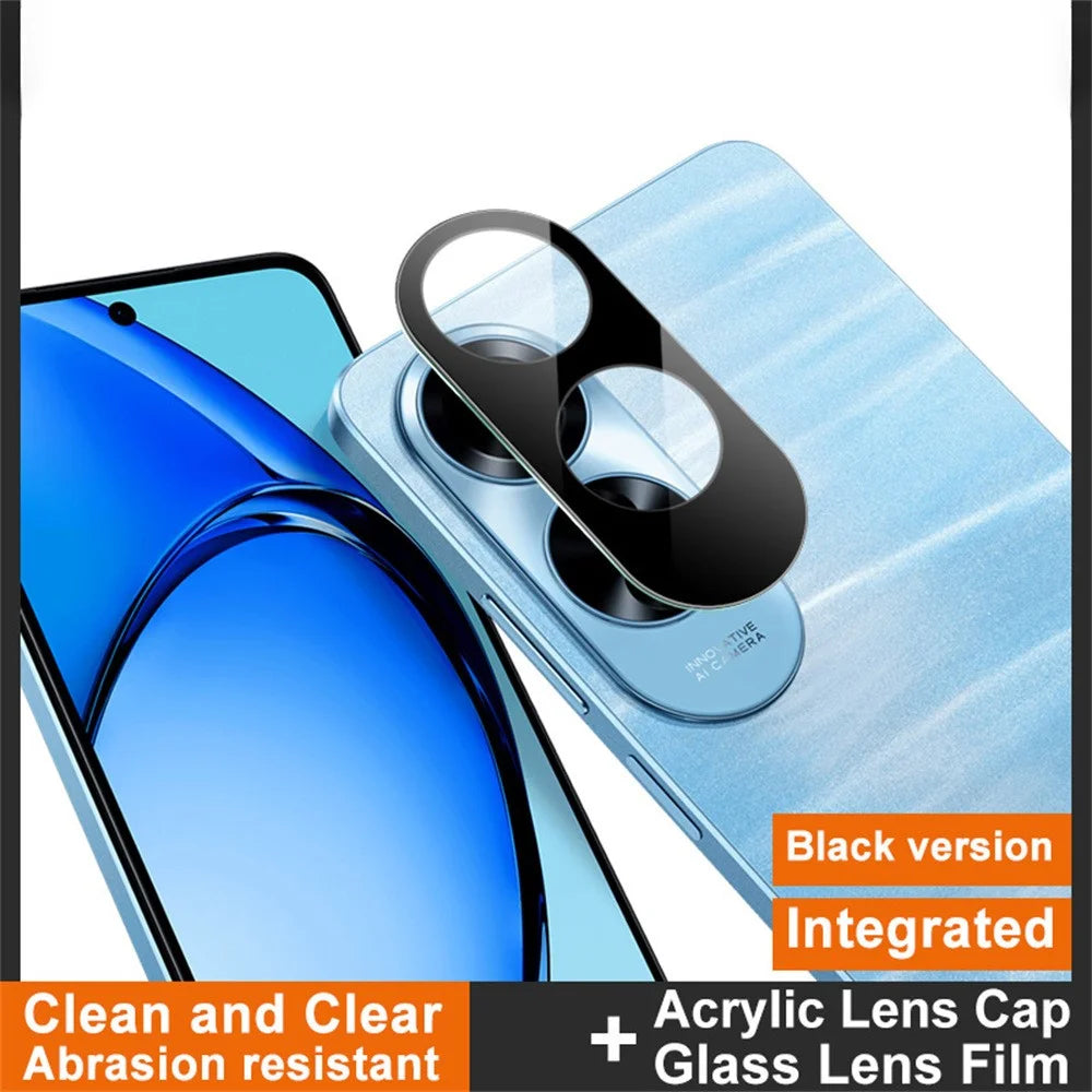 IMAK For Oppo A60 4G Tempered Glass Lens Film+Acrylic Cap (Black Version) - 2