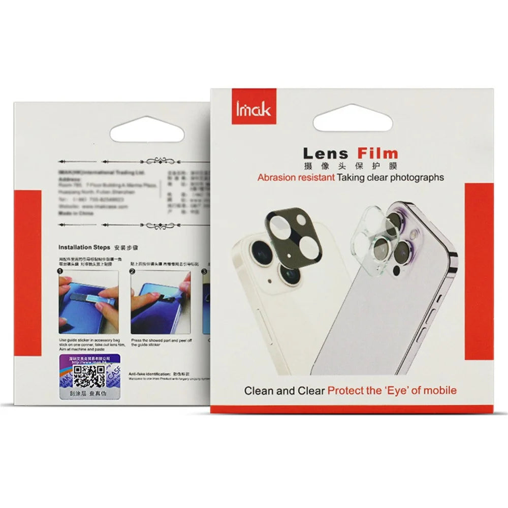 IMAK For Oppo A60 4G Tempered Glass Lens Film+Acrylic Cap (Black Version) - 5