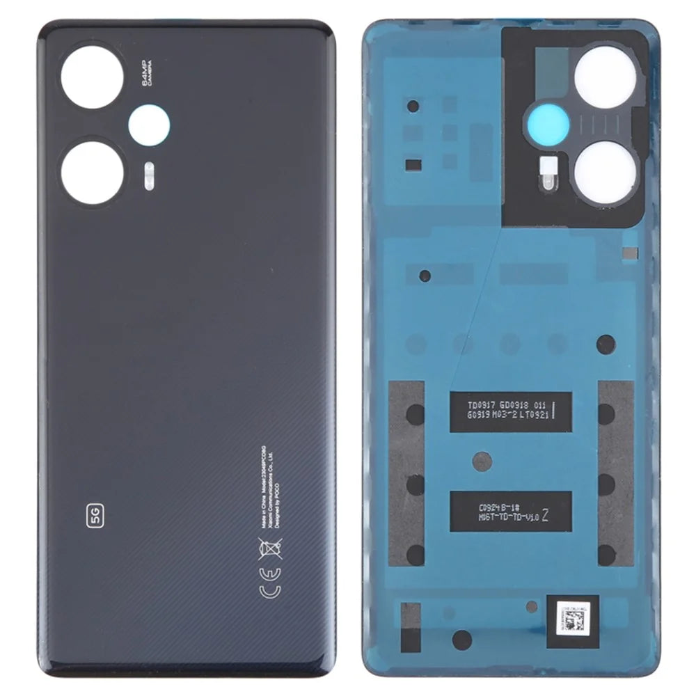 For Xiaomi Poco F5 5G OEM Battery Door Cover Replacement Part - Black - 1