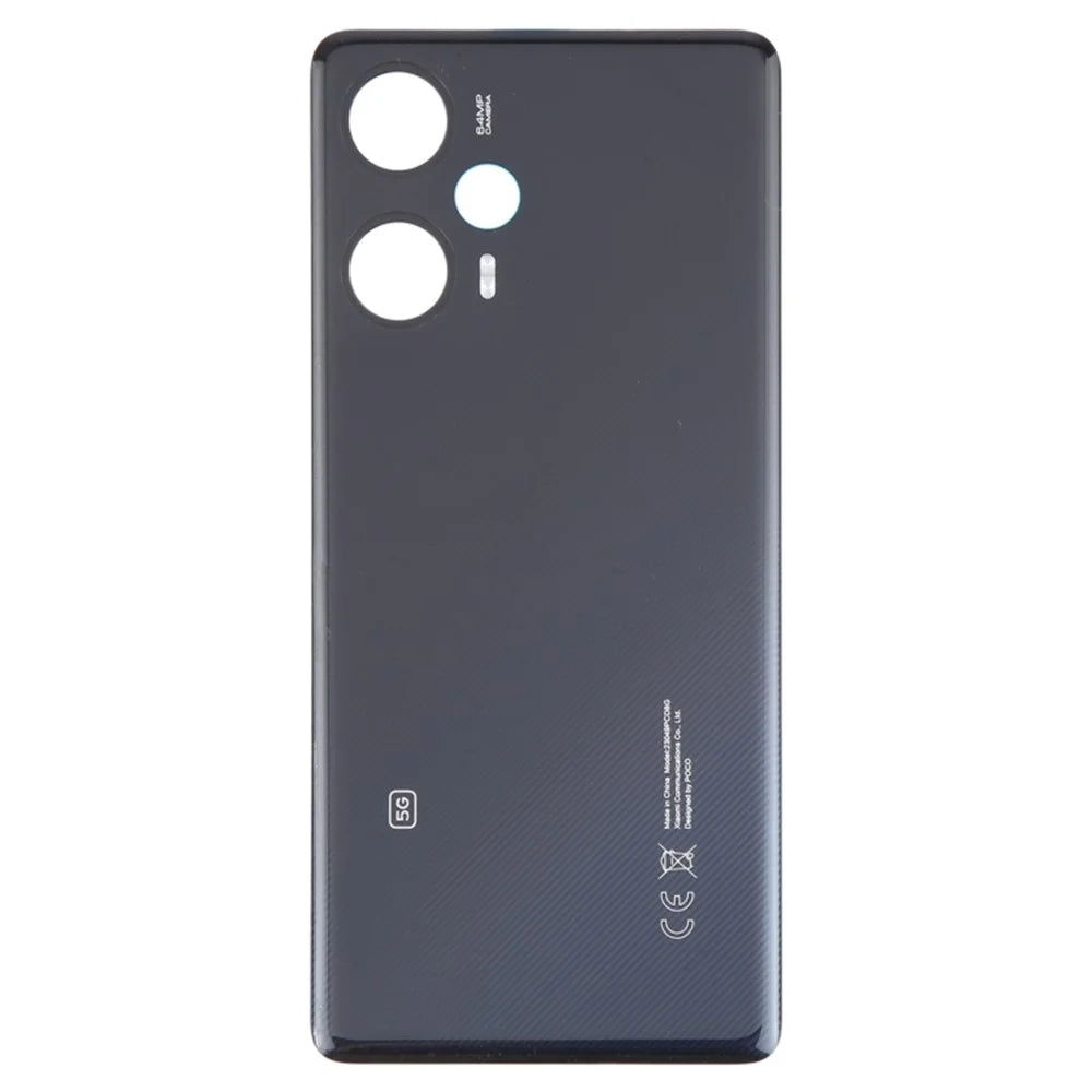 For Xiaomi Poco F5 5G OEM Battery Door Cover Replacement Part - Black - 2
