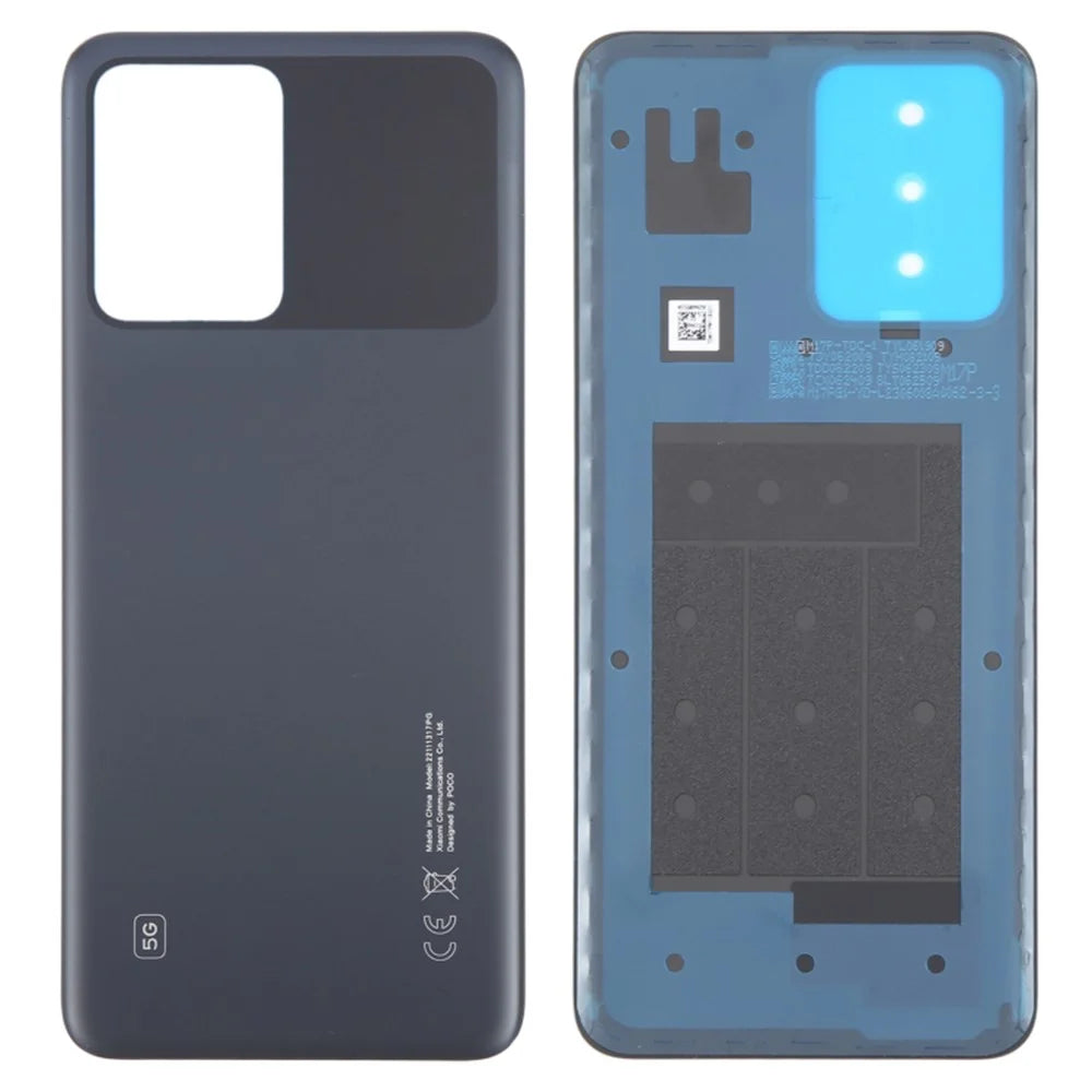 For Xiaomi Poco X5 Pro 5G OEM Battery Door Cover Replacement Part - Black - 1