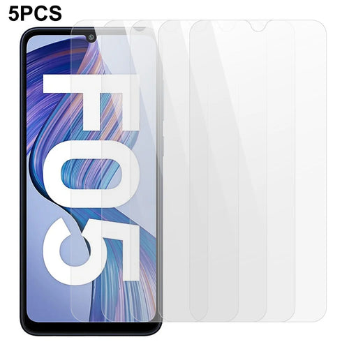 5Pcs For Samsung Galaxy F05 Screen Protector 0.3mm 2.5D Tempered Glass Clear Film - 1