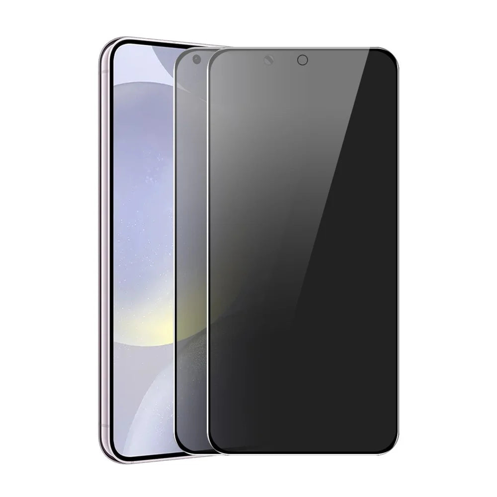 ENKAY HAT PRINCE For Samsung Galaxy S24 FE 2Pcs Privacy Screen Protector  28-degree Anti-Spy Tempered Glass - Black - 1