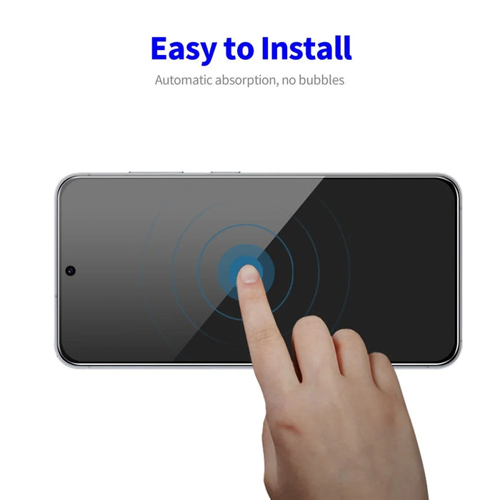 ENKAY HAT PRINCE For Samsung Galaxy S24 FE 2Pcs Privacy Screen Protector  28-degree Anti-Spy Tempered Glass - Black - 7