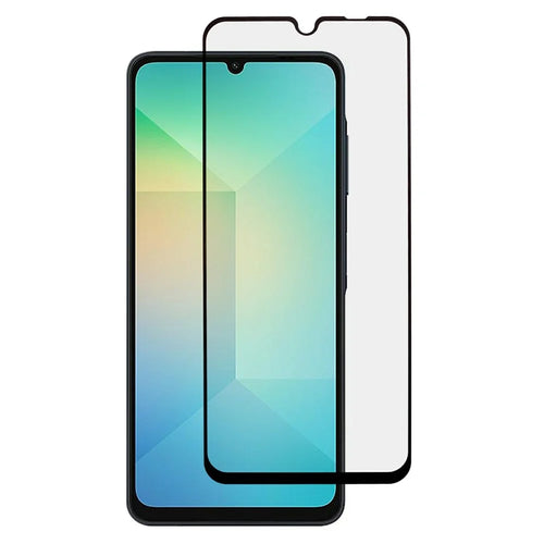 For Samsung Galaxy A06 4G / A06 5G Tempered Glass Screen Protector Full Glue Silk Printing Film - 1