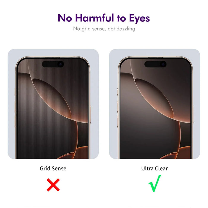 ENKAY HAT PRINCE For iPhone 16 Pro Max Anti-Spy Film   Silk Printing Tempered Glass Screen Protector with Installation Tool - Black - 5