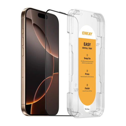 ENKAY HAT PRINCE For iPhone 16 Pro Max HD Clear Film   Tempered Glass Screen Protector with Installation Tool - Transparent - 1