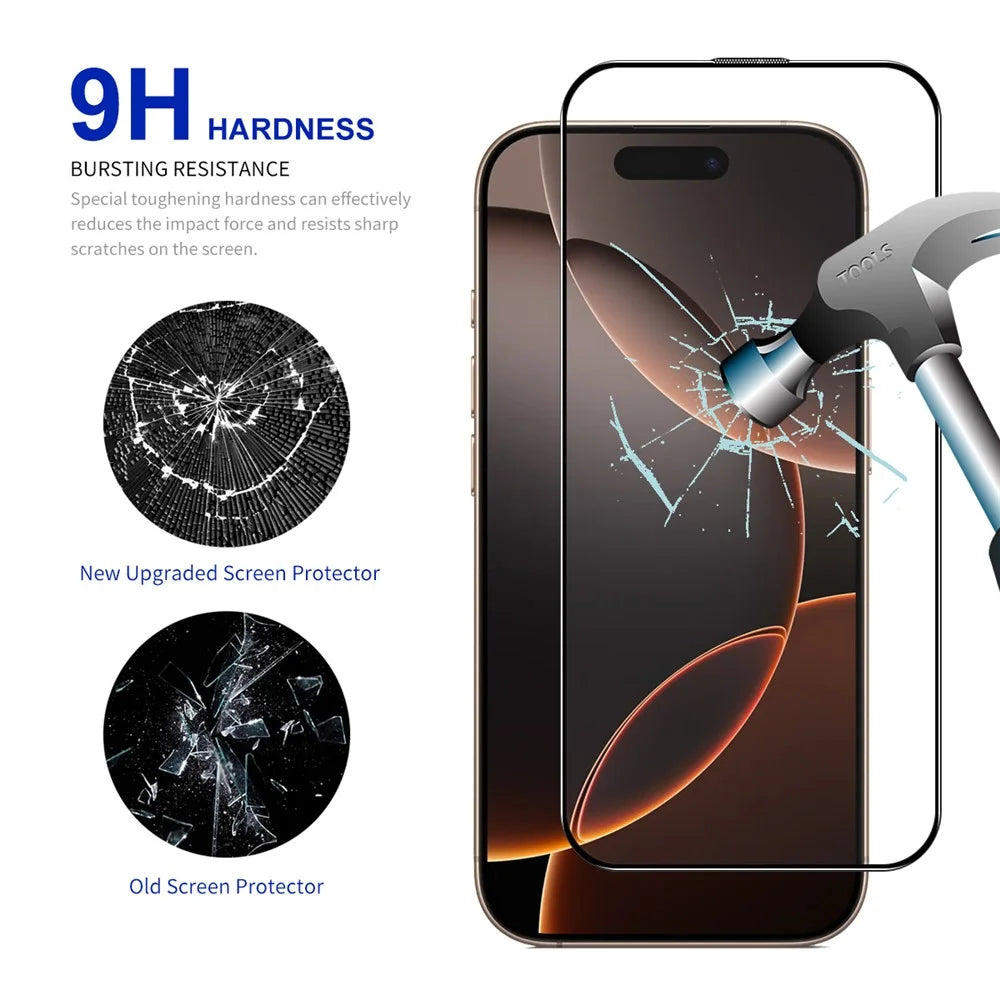 ENKAY HAT PRINCE For iPhone 16 Pro Max HD Clear Film   Tempered Glass Screen Protector with Installation Tool - Transparent - 4
