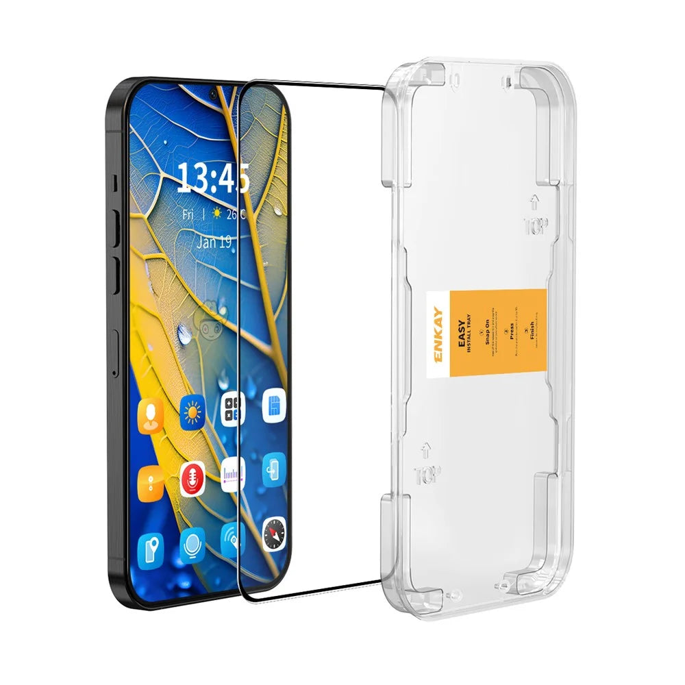 ENKAY HAT PRINCE For Google Pixel 9 Pro HD Clear Film   Tempered Glass Screen Protector with Installation Tool - Transparent - 1