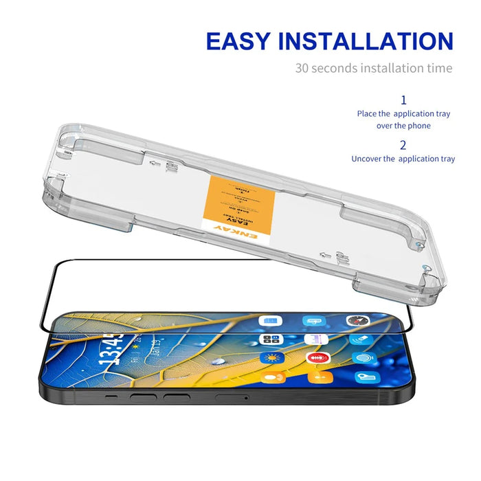ENKAY HAT PRINCE For Google Pixel 9 Pro HD Clear Film   Tempered Glass Screen Protector with Installation Tool - Transparent - 2
