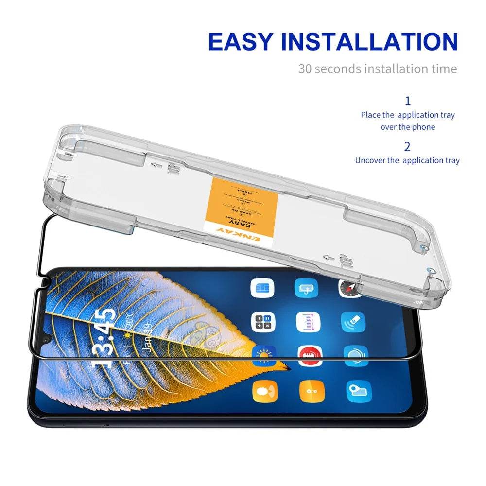 ENKAY HAT PRINCE For Samsung Galaxy A06 4G HD Clear Film   Tempered Glass Screen Protector with Installation Tool - Transparent - 2