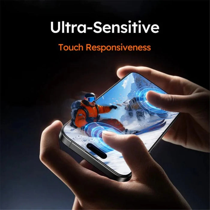 TORRAS Glassgo For iPhone 16 Pro Max Screen Protector Tempered Glass HD Film with Automatic Dust Removal Tool - 4