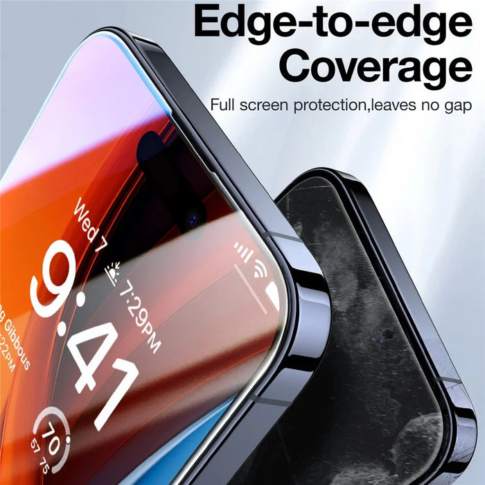 TORRAS Glassgo For iPhone 16 Anti Spy Screen Protector Tempered Glass Private Film with Auto-Align Frame - 7