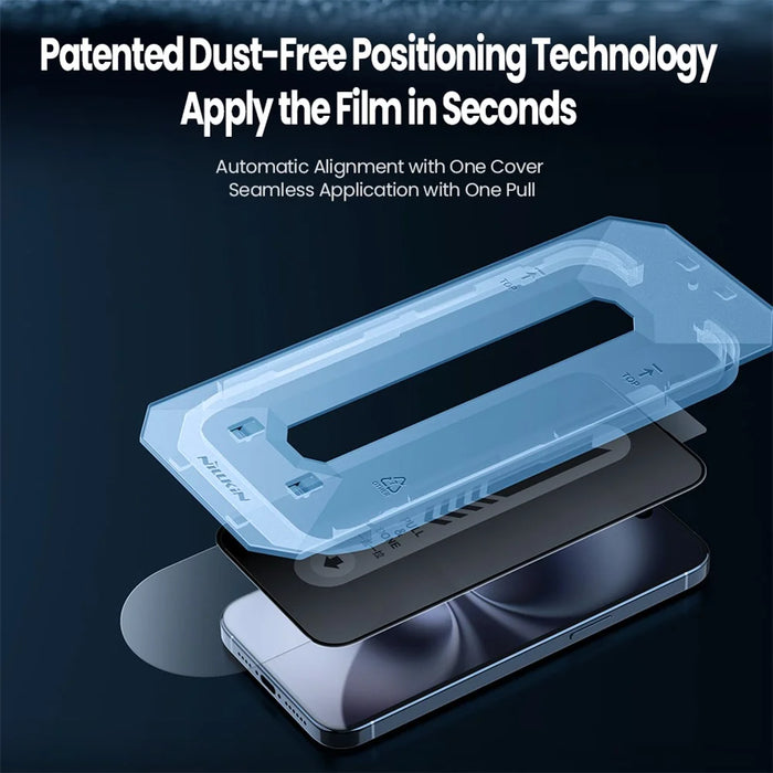 NILLKIN For iPhone 16 Anti-Peep Screen Protector Anti-Scratch AGC Glass Full Screen Film - 7