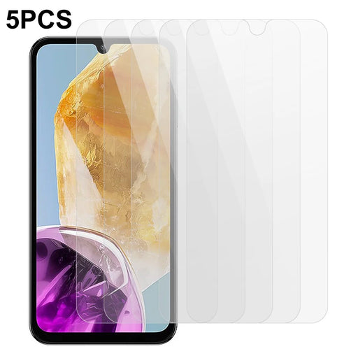 5Pcs For Samsung Galaxy M15 5G Prime Screen Protector 0.3mm 2.5D Tempered Glass Clear Film - 1
