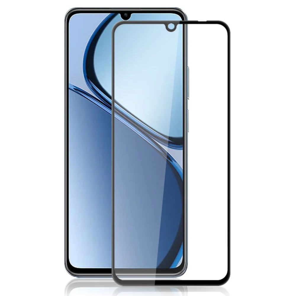 MOCOLO For Realme Note 60x 4G / C63 4G / C61 4G Screen Protector Anti-Shatter Silk Printing Tempered Glass Film - Black - 1