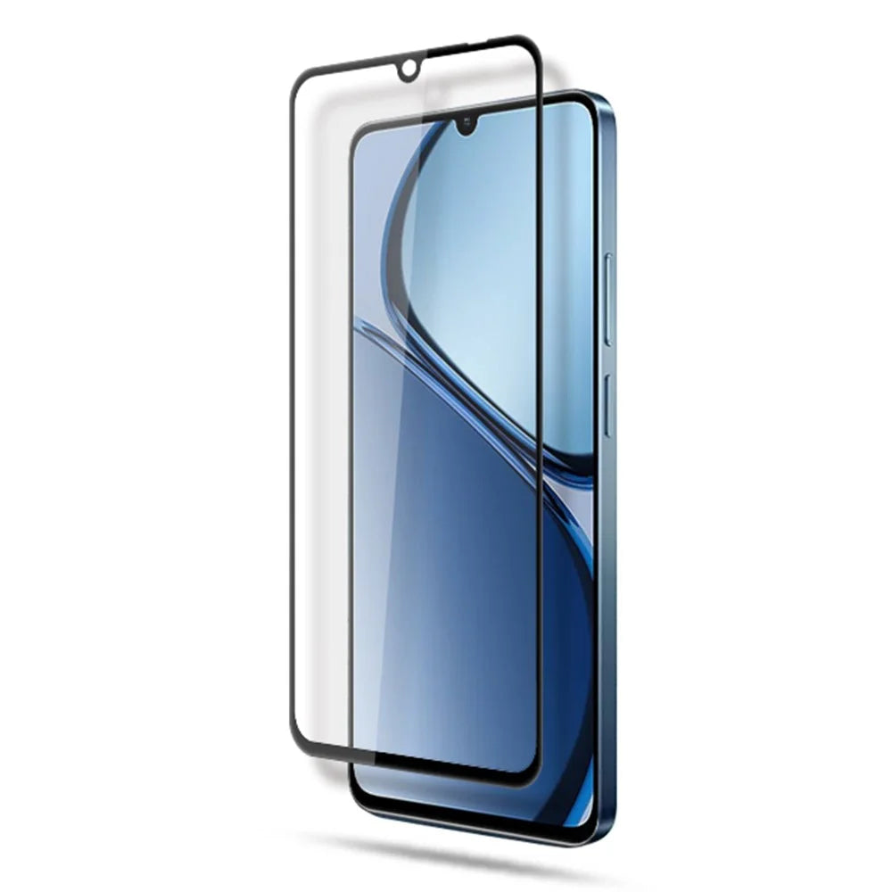 MOCOLO For Realme Note 60x 4G / C63 4G / C61 4G Screen Protector Anti-Shatter Silk Printing Tempered Glass Film - Black - 3