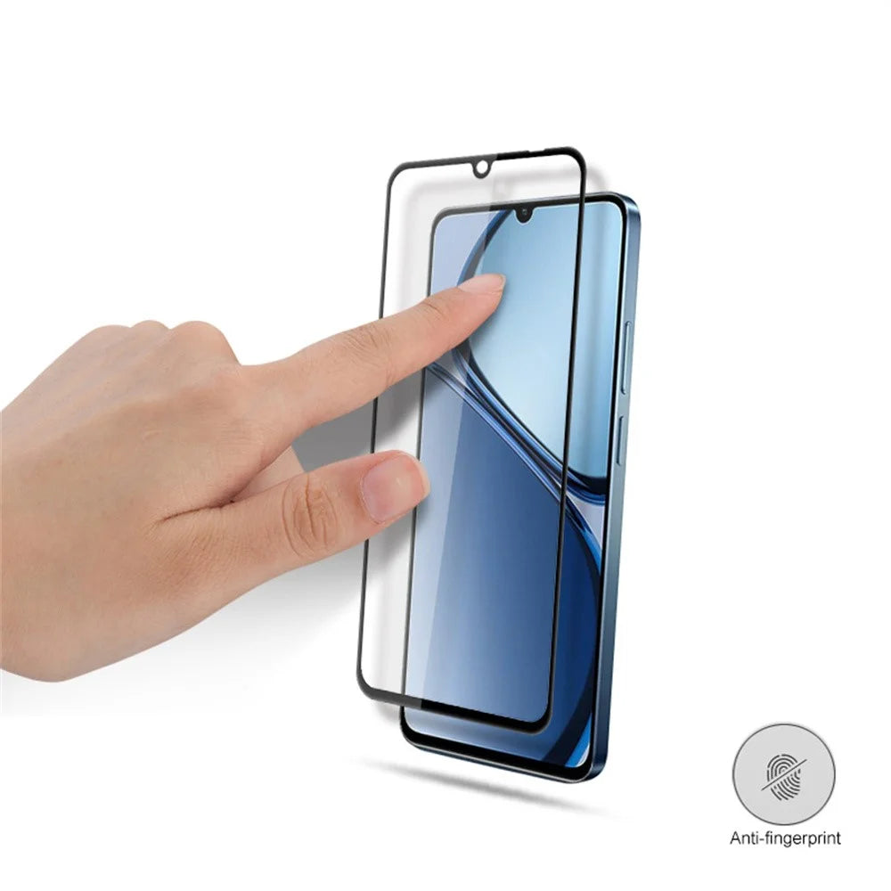 MOCOLO For Realme Note 60x 4G / C63 4G / C61 4G Screen Protector Anti-Shatter Silk Printing Tempered Glass Film - Black - 5