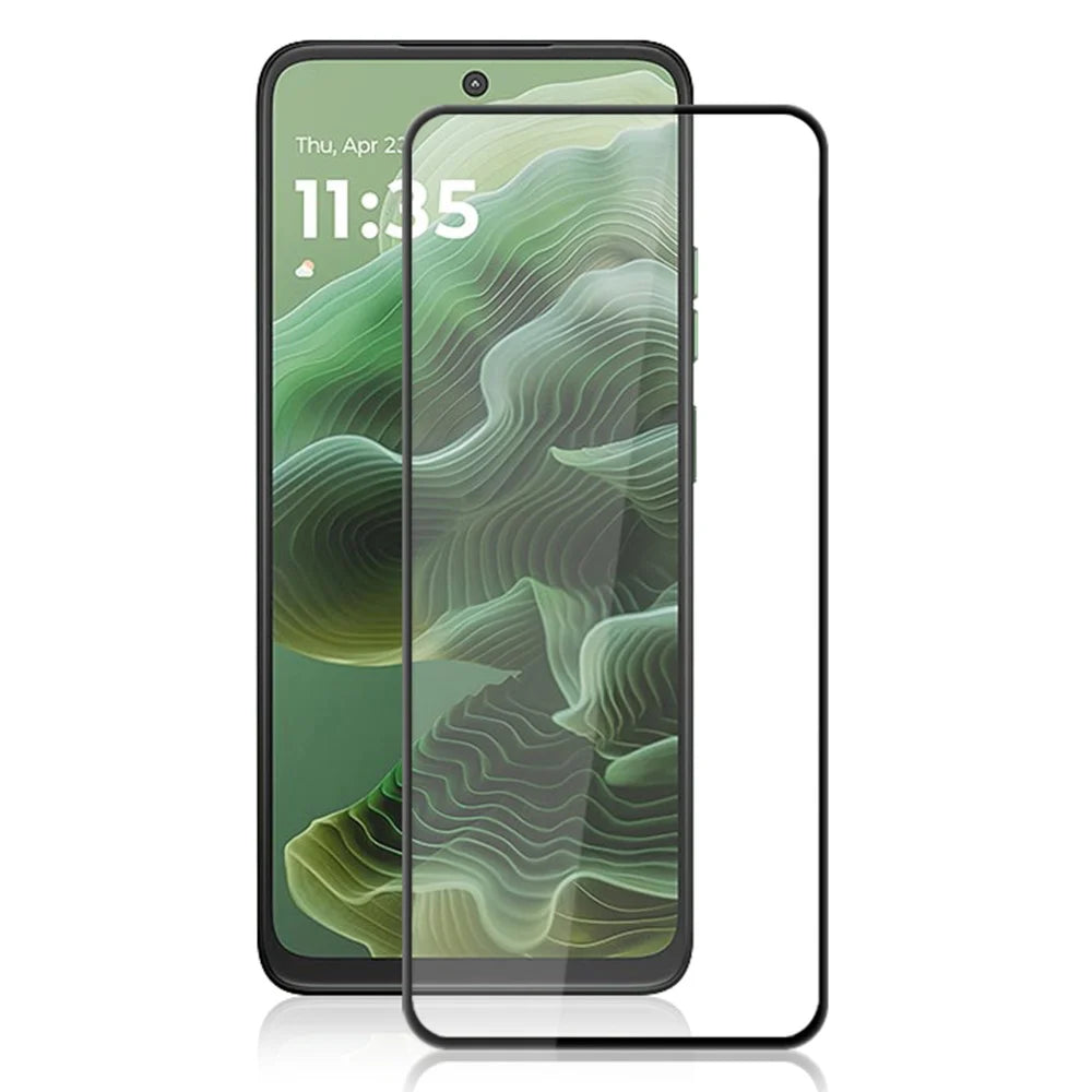 MOCOLO For Motorola Moto G56 5G / G35 5G Screen Protector Anti-Shatter Silk Printing Tempered Glass Film - Black - 1