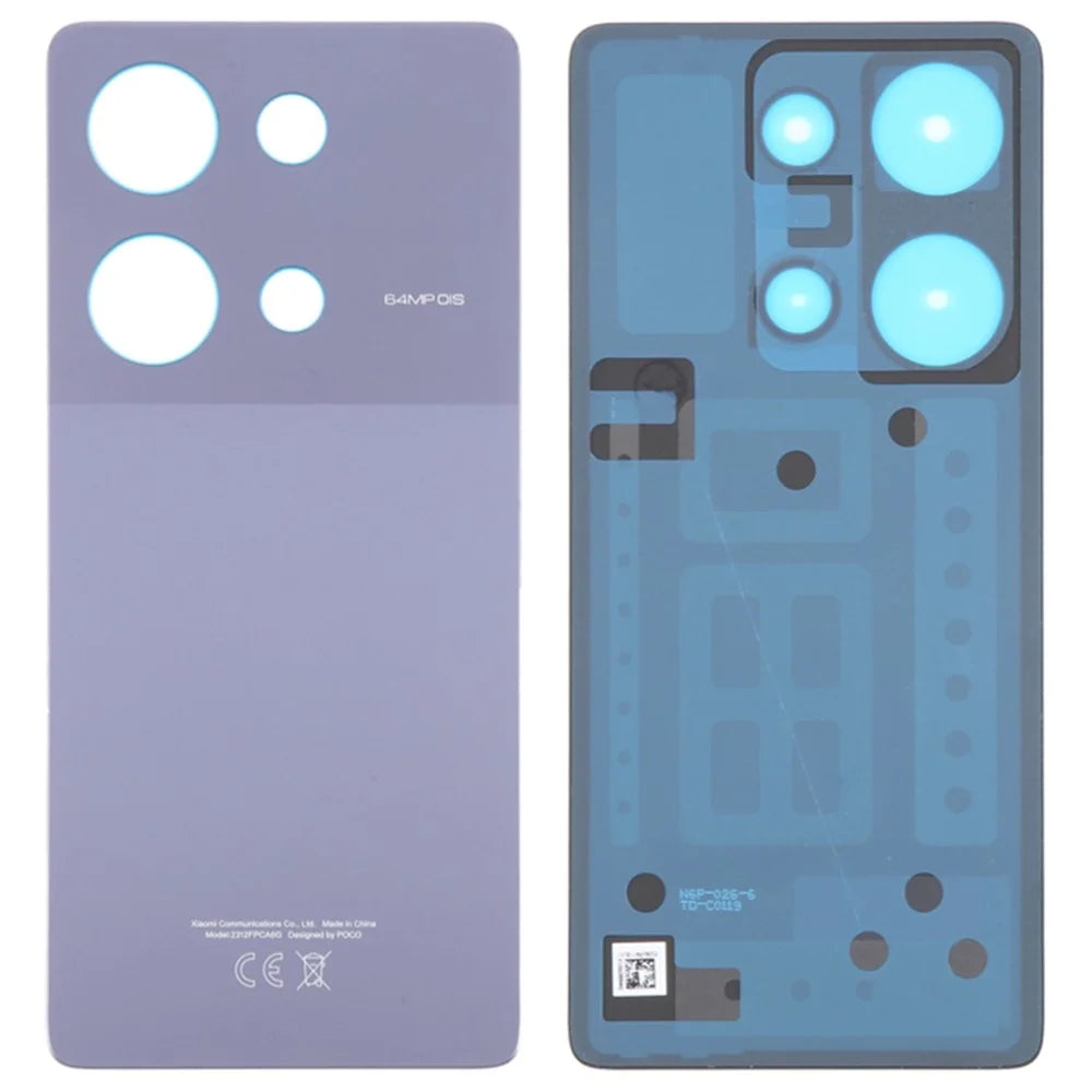For Xiaomi Poco M6 Pro 4G OEM Battery Door Cover Replacement Part - Purple - 1
