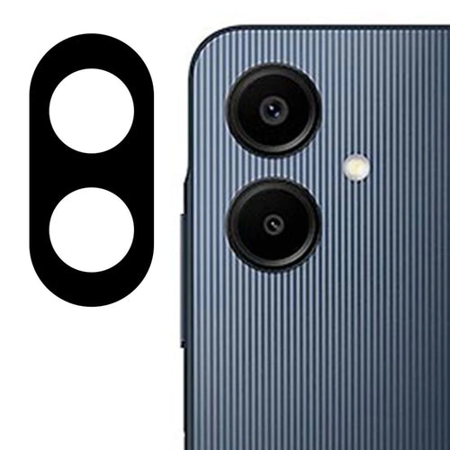 For Samsung Galaxy A06 4G Camera Lens Protector Black Silk Printing Tempered Glass Lens Film - 1