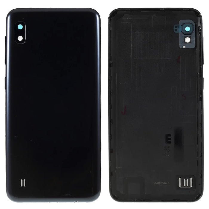 For Samsung Galaxy A10 A105 Battery Housing with Camera Lens Cover (Without Logo) - Black - 1