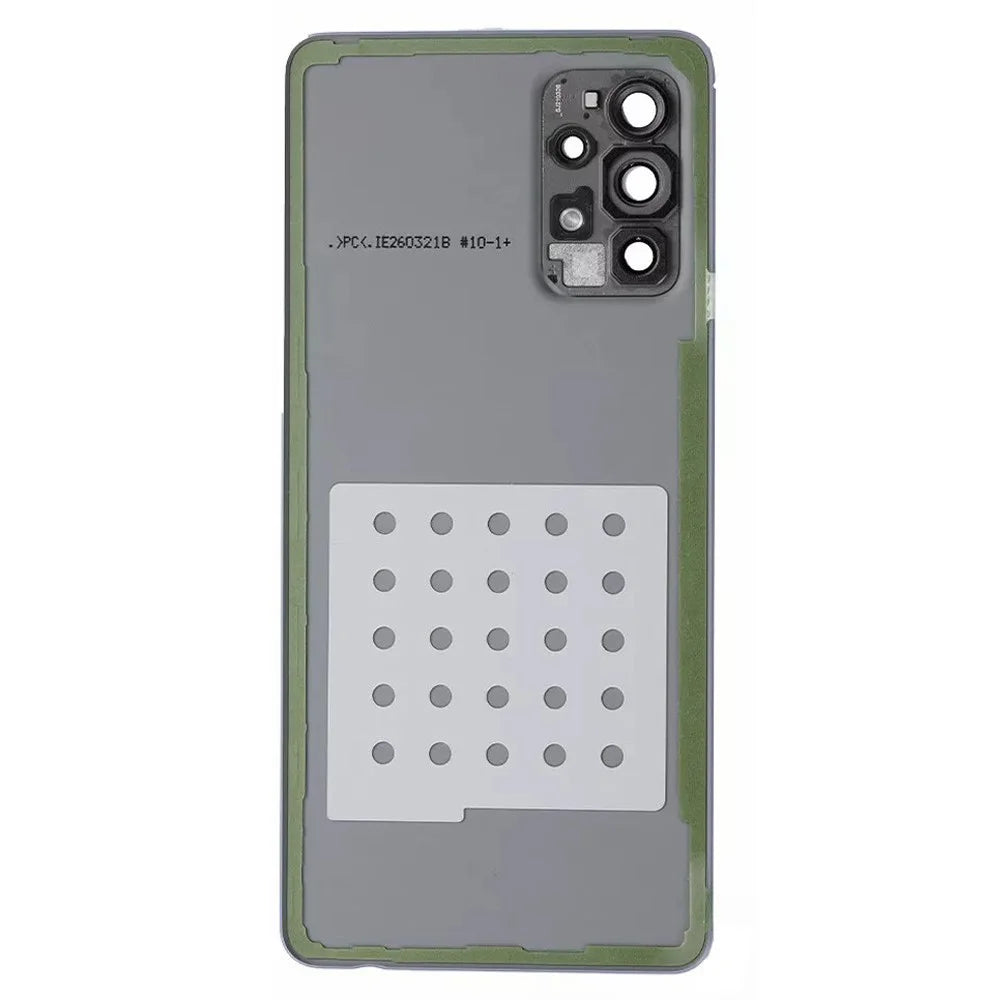 For Samsung Galaxy A72 4G A725 Battery Housing with Adhesive Sticker + Camera Lens Cover (Without Logo) - Purple - 3