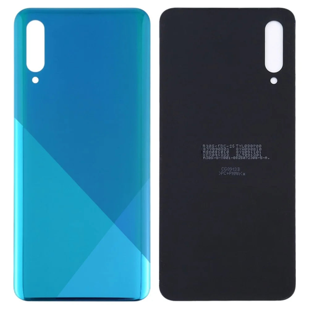 For Samsung Galaxy A30s A307 Back Battery Housing Cover Part (Without Logo) - Green - 1