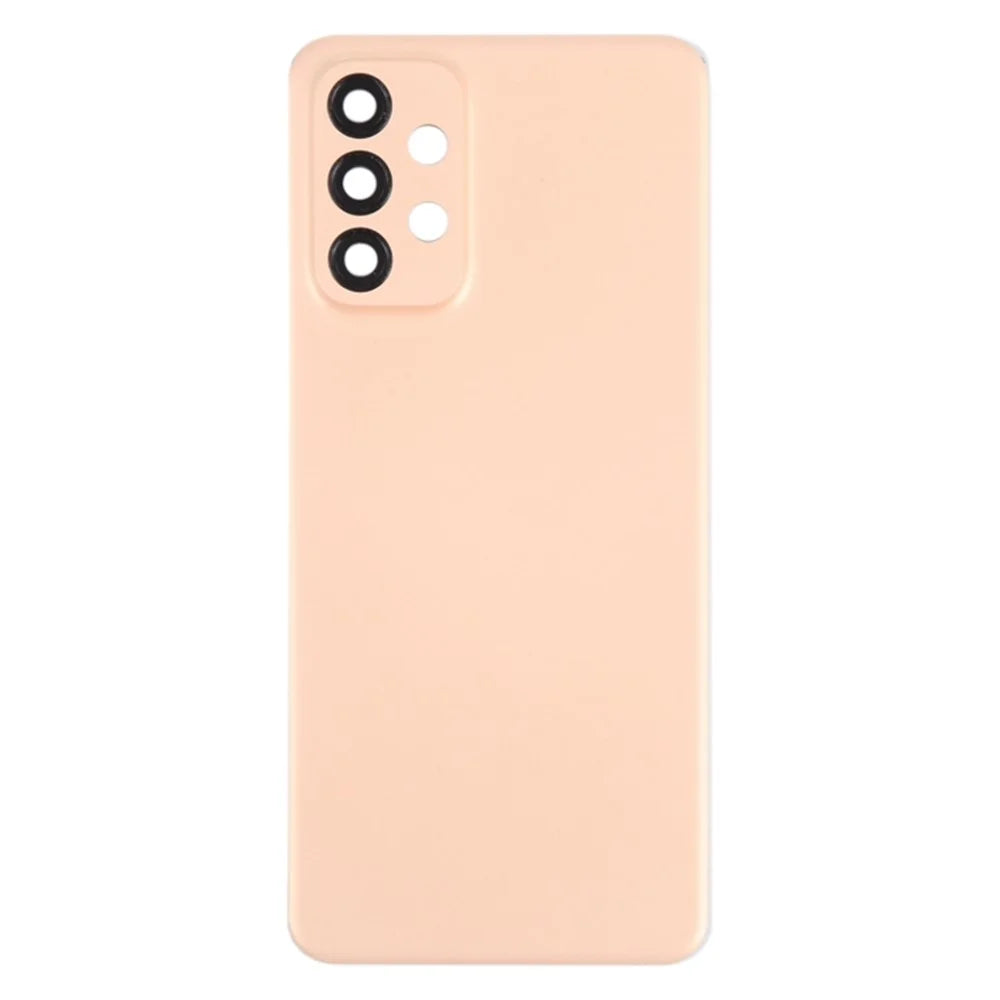 For Samsung Galaxy A23 4G A235 Battery Housing with Adhesive Sticker + Camera Lens Cover (Without Logo) - Pink - 2
