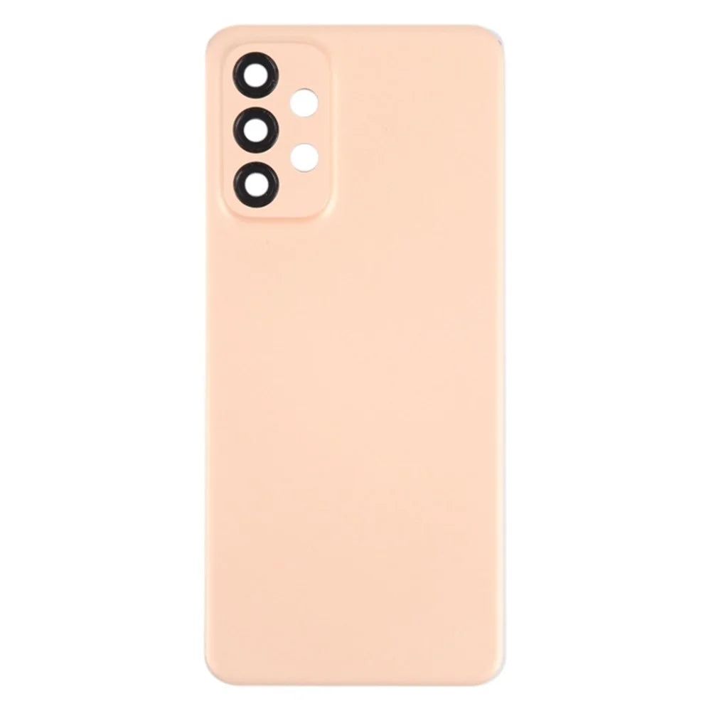 For Samsung Galaxy A23 5G (Global Version) A236 Battery Housing with Adhesive Sticker + Camera Lens Cover (Without Logo) - Pink - 2
