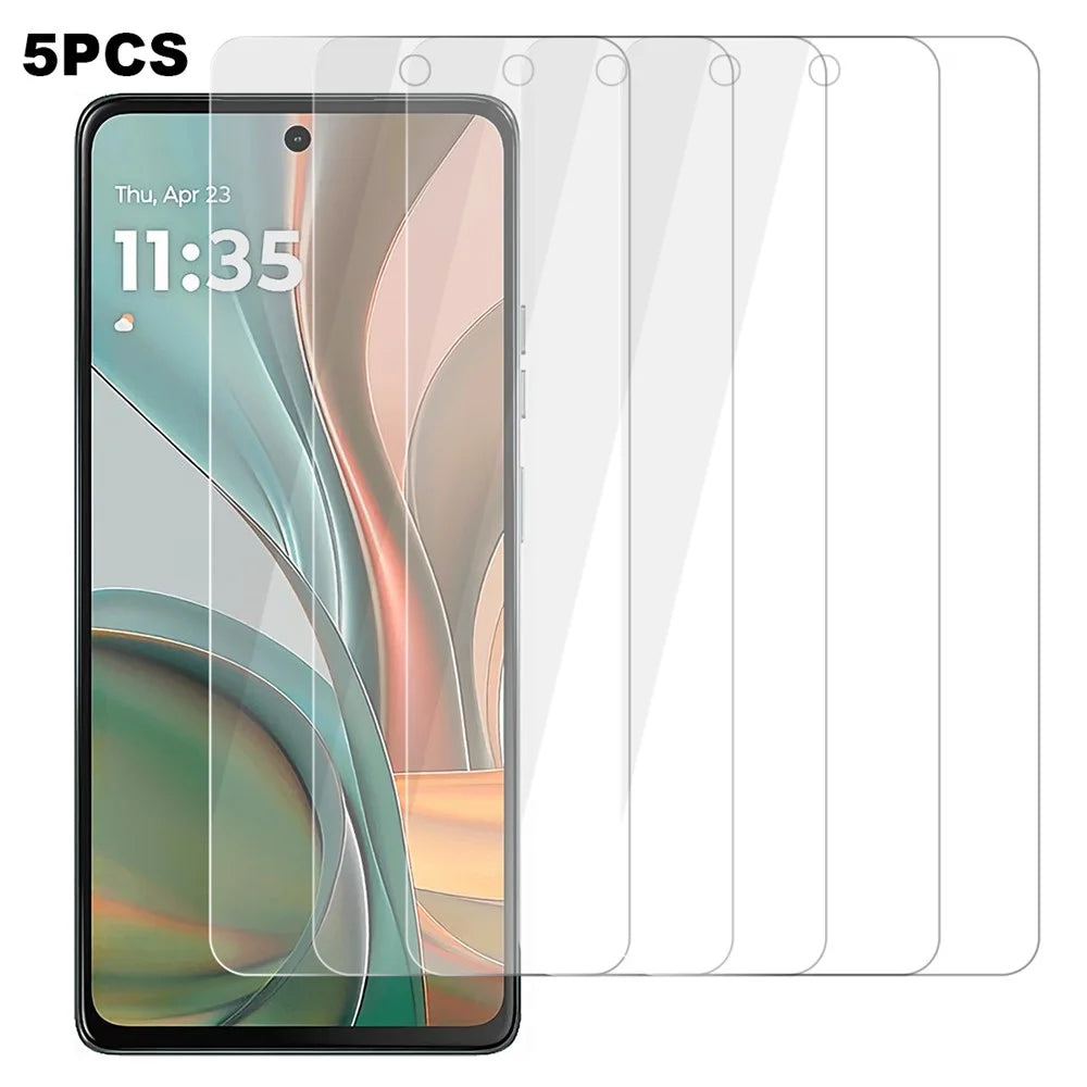 5Pcs For Motorola Moto G75 5G Screen Protector 0.3mm 2.5D Tempered Glass Clear Film - 1