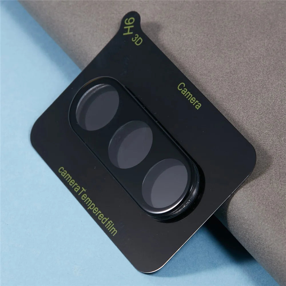 2Pcs For Samsung Galaxy S25+ Full Coverage Camera Lens Protector Silk Printing Tempered Glass Lens Film 3D Arc Edge - 3