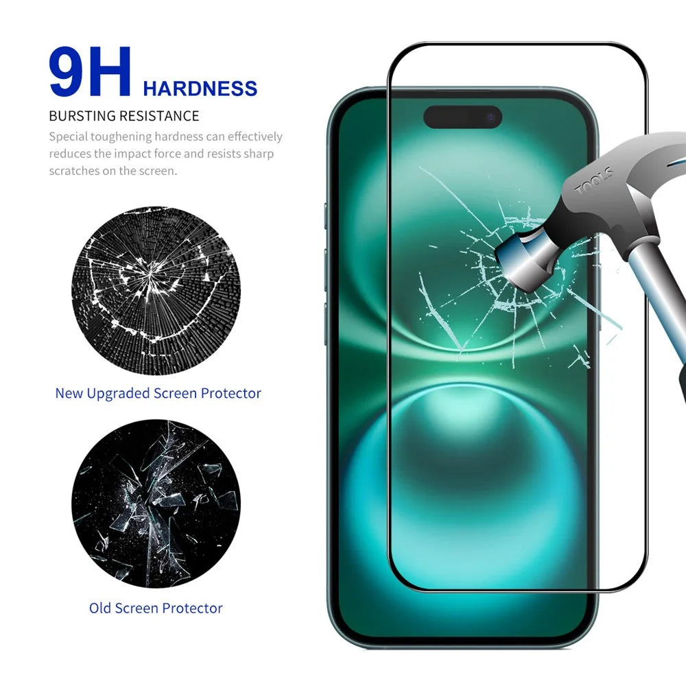 ENKAY HAT PRINCE For iPhone 16 Plus HD Clear Film   Tempered Glass Screen Protector with Installation Tool - Transparent - 4