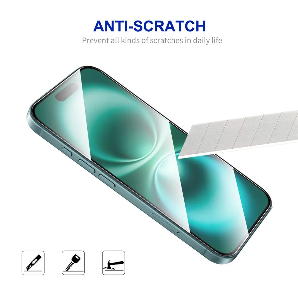 ENKAY HAT PRINCE For iPhone 16 Plus HD Clear Film   Tempered Glass Screen Protector with Installation Tool - Transparent - 5