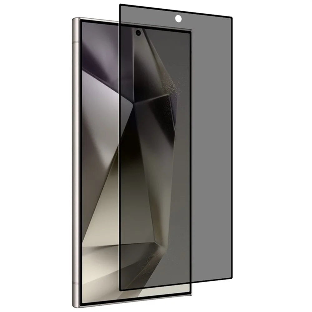 For Samsung Galaxy S25 Ultra Anti-Peep Full Covering Screen Protector Silk Printing Tempered Glass Film - 1