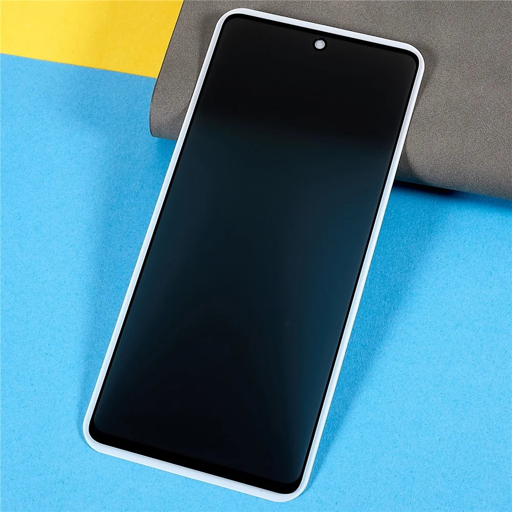For Motorola Moto G35 5G Anti-Peep Full Covering Screen Protector Silk Printing Tempered Glass Film - 3
