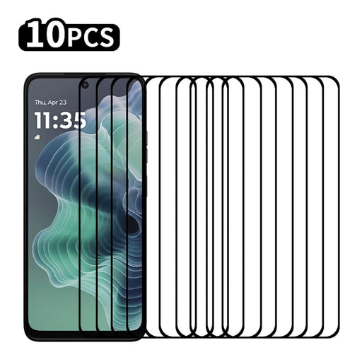 RURIHAI 10Pcs For Motorola Moto G35 5G High Aluminium-Silicon Glass Film 0.26mm 2.5D Secondary Hardening Screen Protector - 1