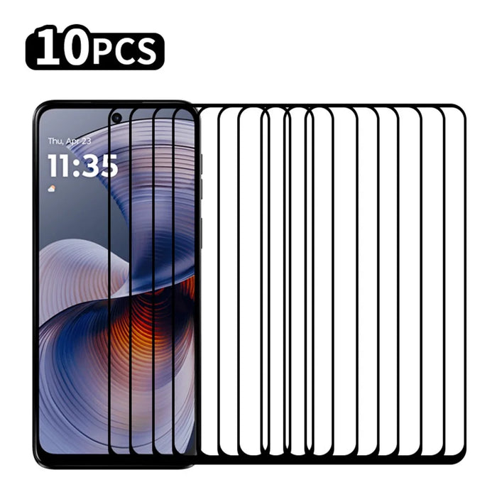 RURIHAI 10Pcs For Motorola Moto G55 5G High Aluminium-Silicon Glass Film 0.26mm 2.5D Secondary Hardening Screen Protector - 1