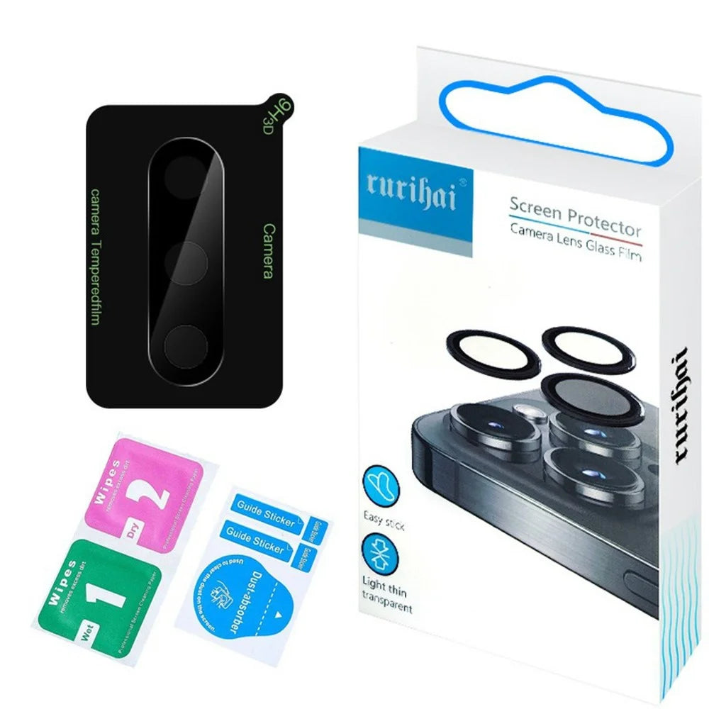 RURIHAI For Samsung Galaxy A16 5G / A16 4G Camera Lens Protector 3D Silk Printing High Aluminum-Silicon Glass Lens Film - 5
