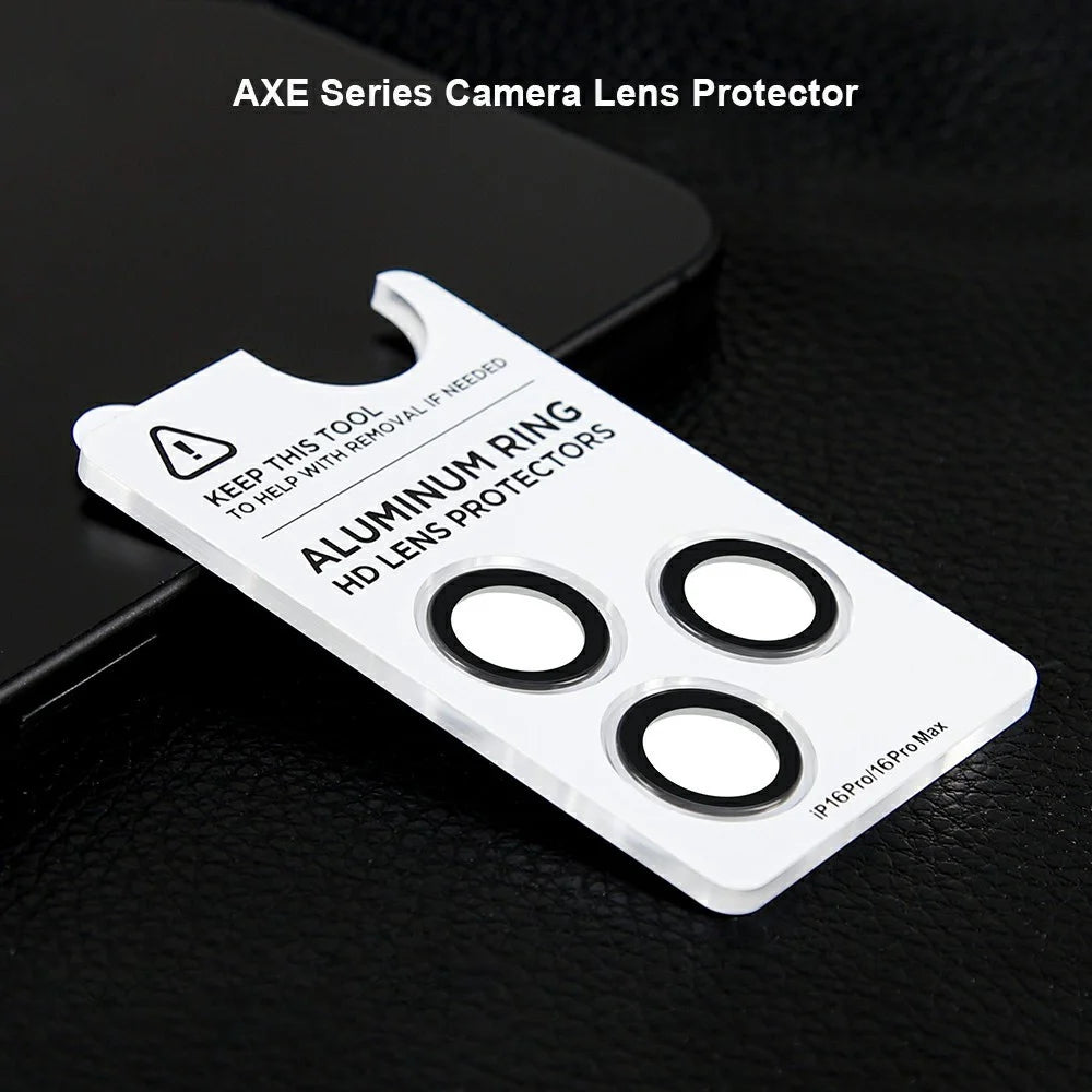 XUNDD For iPhone 16 Pro / 16 Pro Max Camera Lens Protector Ultra Clear Full Covering Cell Phone Medium Alumina Glass Lens Film - 2