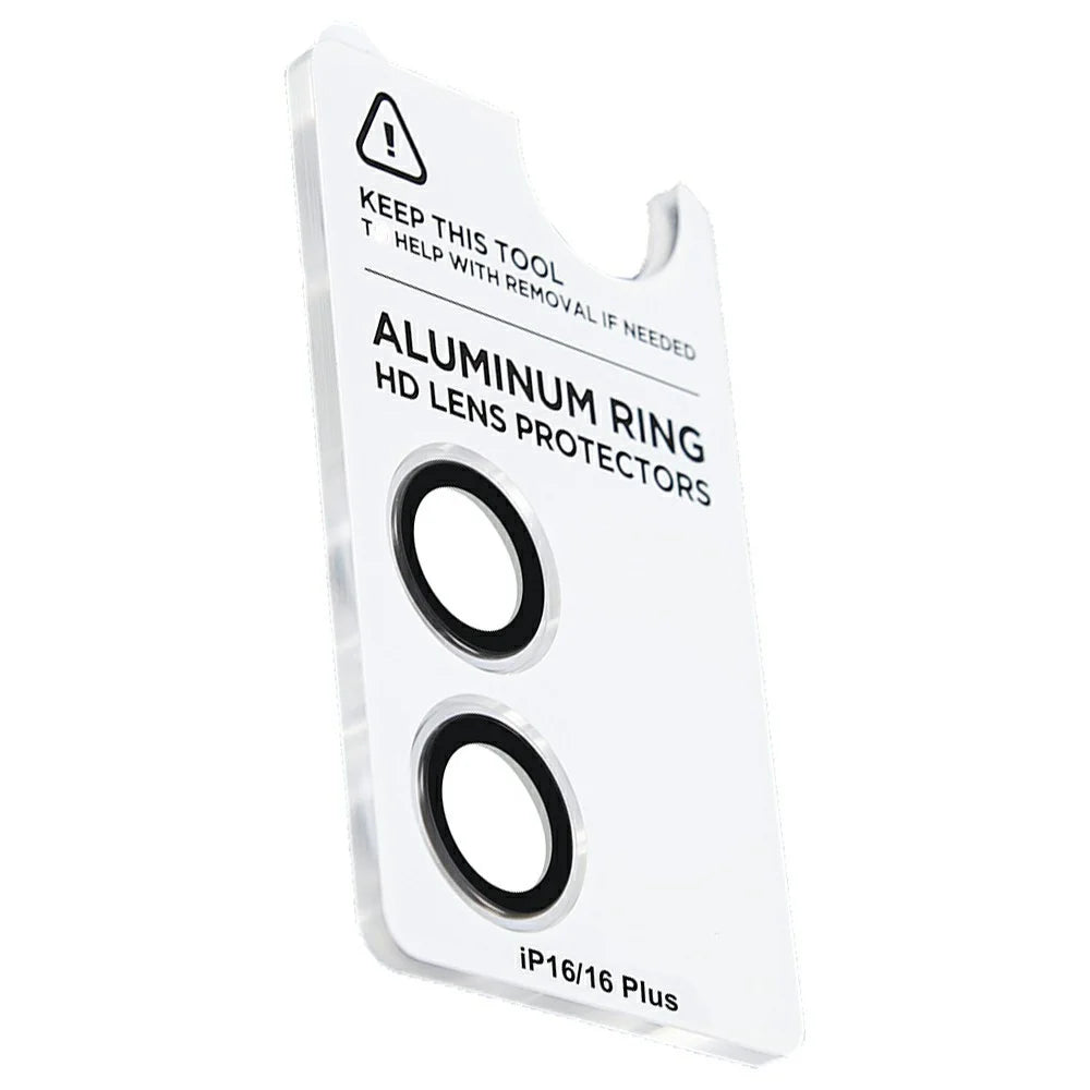 XUNDD For iPhone 16 / 16 Plus Camera Lens Protector Ultra Clear Full Covering Cell Phone Medium Alumina Glass Lens Film - 1