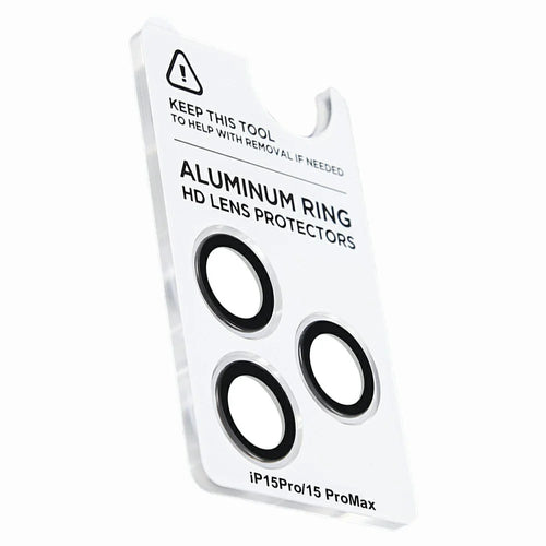 XUNDD For iPhone 15 Pro / 15 Pro Max Camera Lens Protector Ultra Clear Full Covering Cell Phone Medium Alumina Glass Lens Film - 1