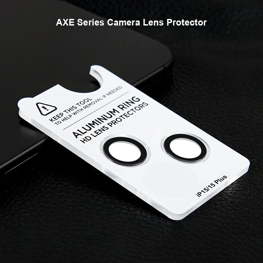 XUNDD For iPhone 15 / 15 Plus Camera Lens Protector Ultra Clear Full Covering Cell Phone Medium Alumina Glass Lens Film - 2